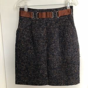 Classiques Entier tweed skirt with ribbon